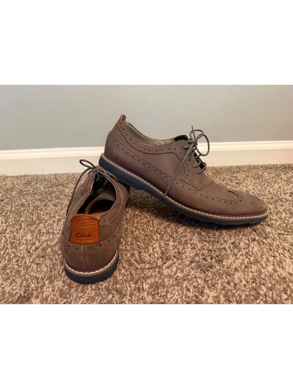 Clarks Tor England Wingtip Oxford Shoe Men’s 12